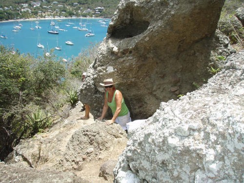 Climbing above English Harbour © Ian & Andrea Treleaven